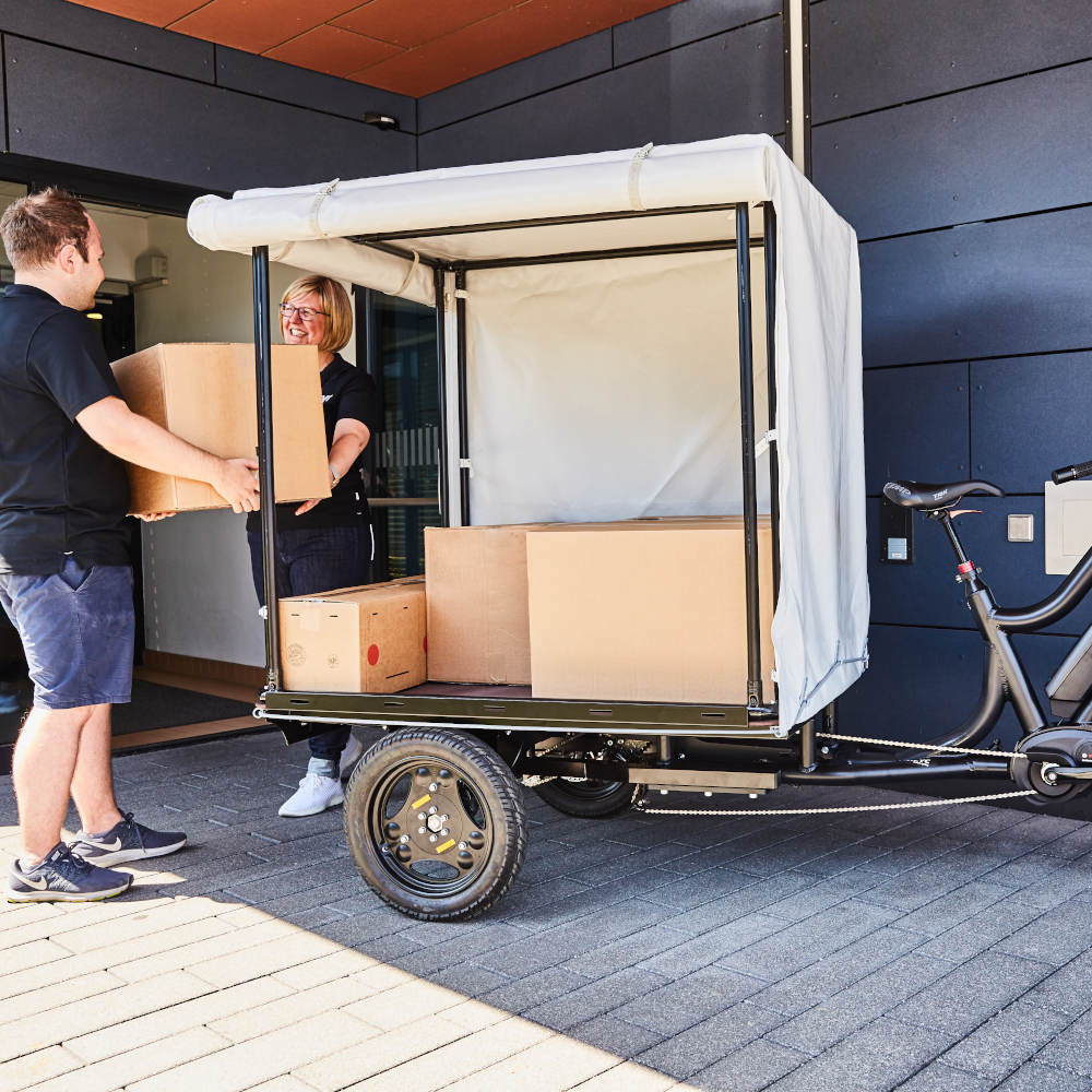 Cargo Bike XCYC Work Tarpaulin Construction Courier Service