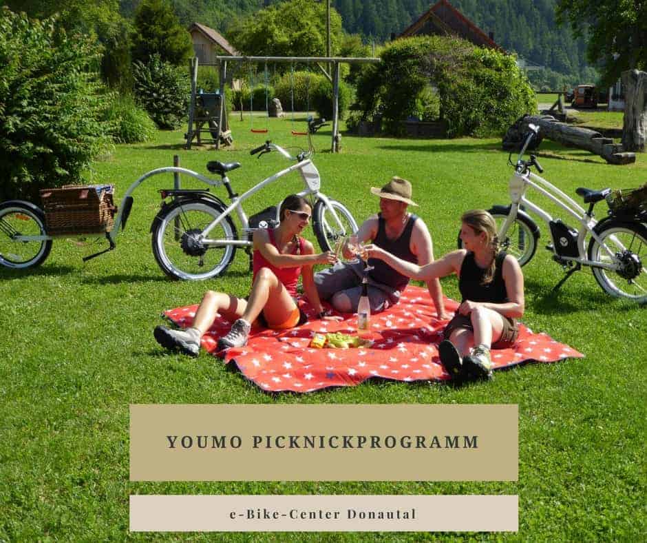 Das YouMo-Picknickprogramm im e-Bike-Center Donautal