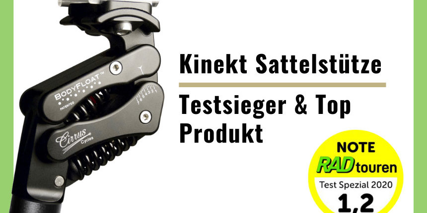 Kinekt-Sattelstütze-Test Gefederte Sattelstütze Kinekt