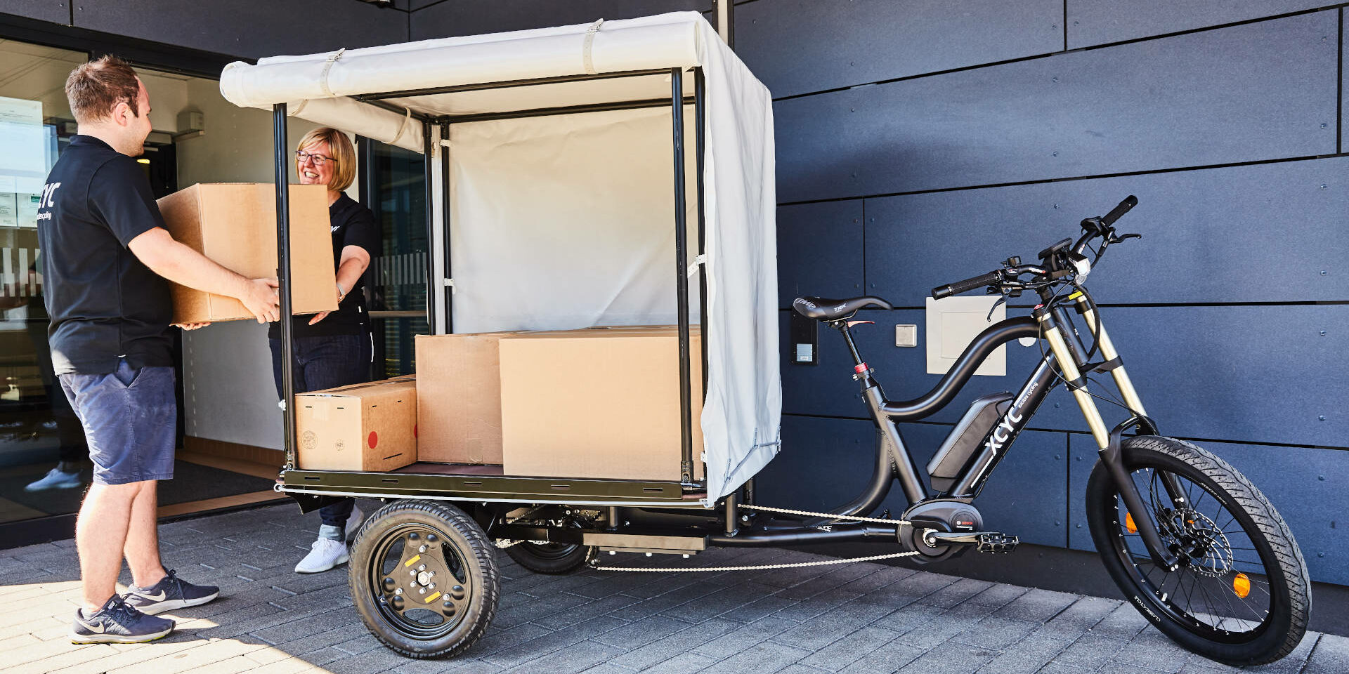 Cargo Bike XCYC Work Planenaufbau Kurrierdienst Cargo Bike XCYC Work Planenaufbau Kurrierdienst