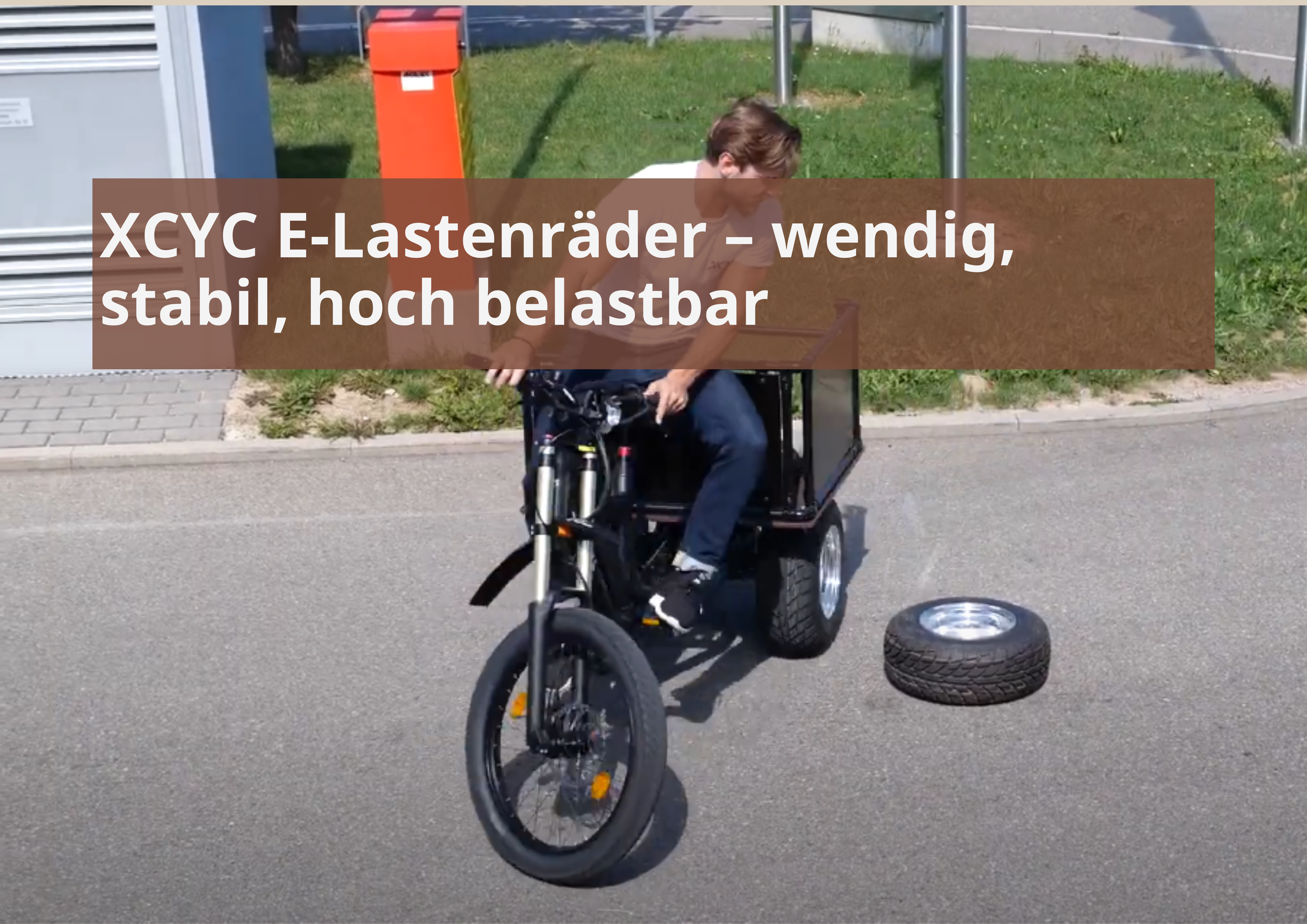 XCYC E-Lastenräder – wendig, stabil, hoch belastbar
