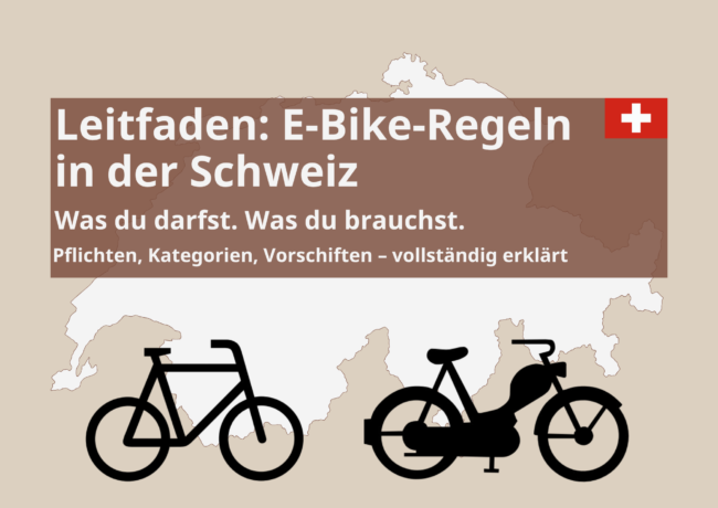 E-Bike Regeln in der Schweiz E-Bike Regeln in der Schweiz