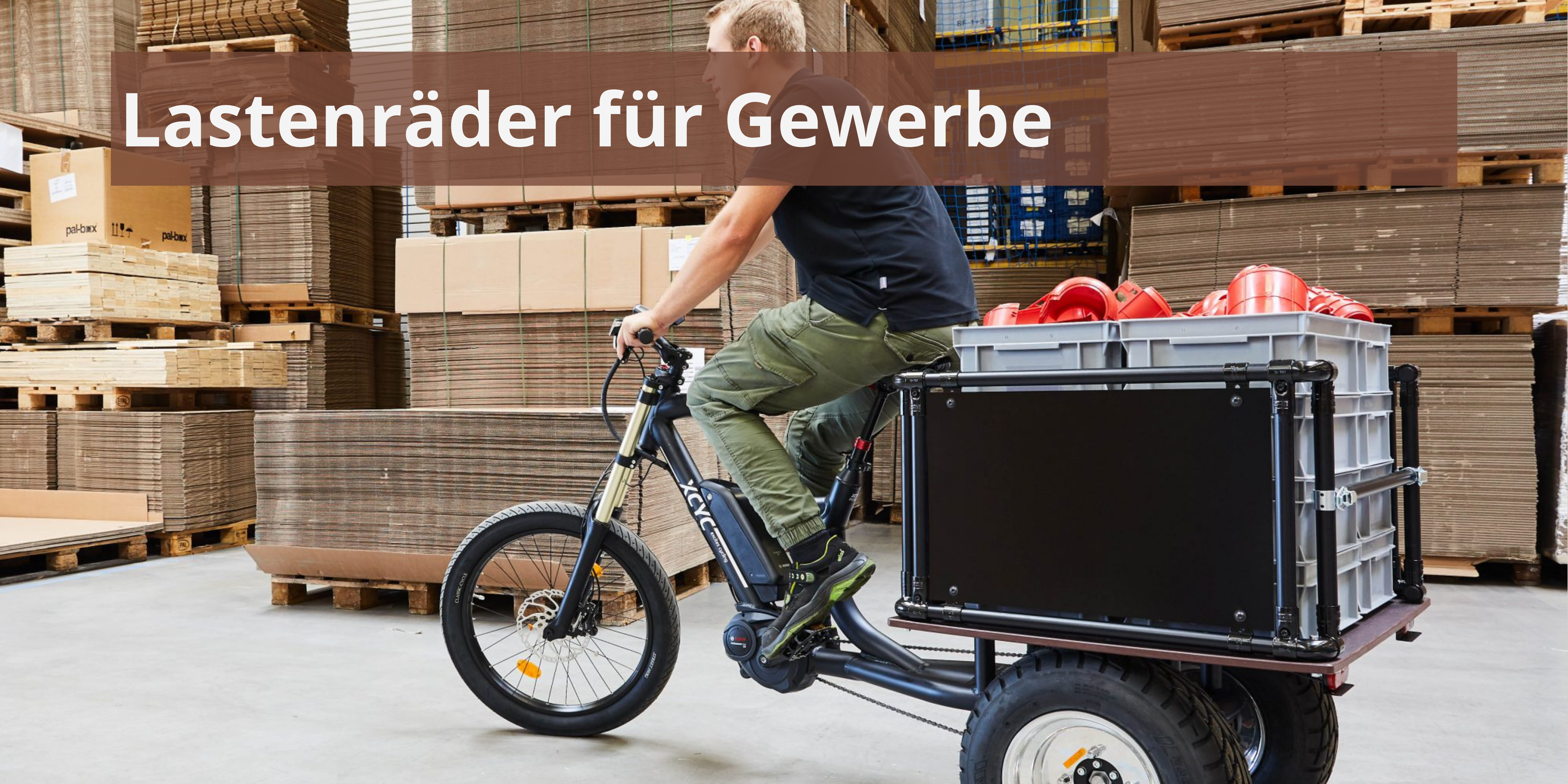 Lastenräder für Gewerbe