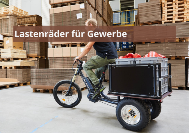 Lastenräder für Gewerbe