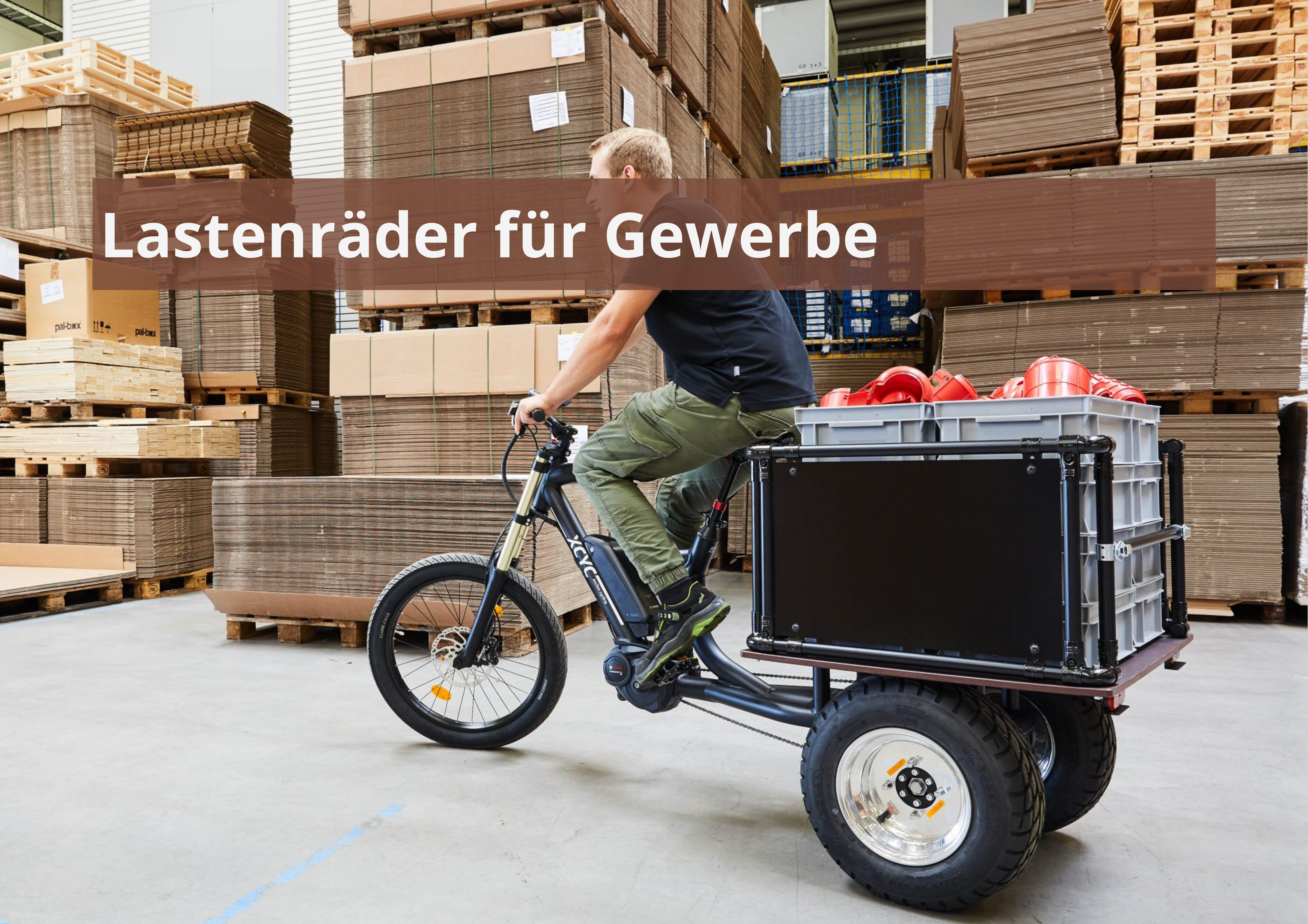 Lastenräder für Gewerbe