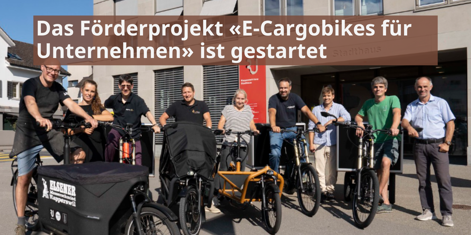 Das Förderprojekt «E-Cargobikes für Unternehmen» ist gestartet